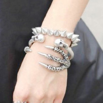 [Free Shipping]HL01401 Europe and America of the original single authentic big export jewelry design eagle claw bracelets Heavy punk wind 49g