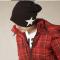 Male And Female Star Knit Wool  Hip-hop Cap Headgear Couple Hats