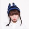 New Autumn And Winter Wind Streaks Cute Devil Horn Knitted Wool Hat