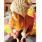 Hand-knitted Hats Einter Ear Warm Wool Knitted The Pineapple Hanging Ball Caps Hat