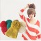 New Big Balls Knitting Coarse Lines Decorative Buttons Wool Button Cap