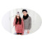 [Free Shipping]Snowflakes Lines Spell Color Knitted Ball Wool Couple Hat