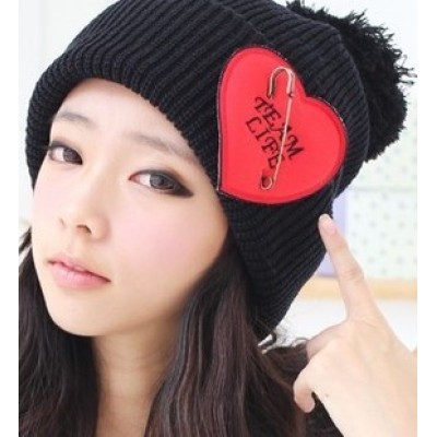 Furballs Love Of Stylish Wool Knitted Cap Patch