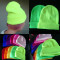 Autumn And Winter Men And Women Fluorescent Color Line Knitted Hip-hop Wool Caps Headgear