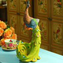 Blue Peacock, Sri Lanka, resin ornaments / desktop ornaments / craft gift Christmas Gift Factory Outlet