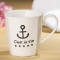 Mug Ceramic Juice Cup With Anchor Pattern