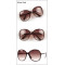 Hot Sale super big frame retro Ladies all-match UV400 sunglasses