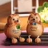 zakka grocery hedgehog couples piggy bank Desktop Decoration / the resin dolls Piece selling