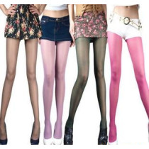 Special For The Ultra-thin Transparent Meat Quality Velvet Pantyhose Color Socks Bottoming Stockings Multicolor