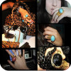 [Free Shipping]M40111 jewelry wholesale European and American retro multicolor classic retro gem ring ring female 35g