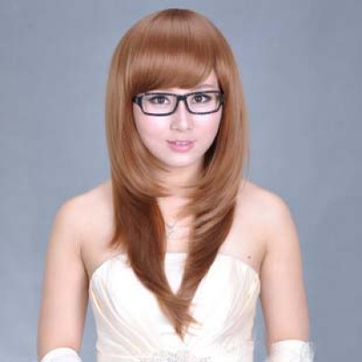 Female Matte High Temperature Wire Long Straight Hair Wig