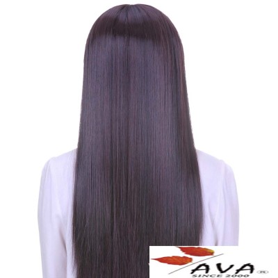 Long Straight Wig Can Be Flat Oblique Repair Face