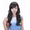 Oblique Bangs Long Curly Hair Wig