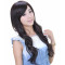 Long Curly Hair Bangs Oblique Scroll Wig