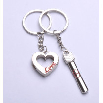 Free shipping Cupid love an arrow through lovers Keychain boyfriend Valentine's Day gift necessary key chain