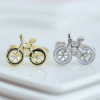 [Free Shipping]M40189 jewelry wholesale 2012 Korean version of the new cartoon bike Ring Ring opening 2g