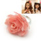 [Free Shipping]M40134 jewelry wholesale Korea new girl pink large the roses flower ring ring 4g