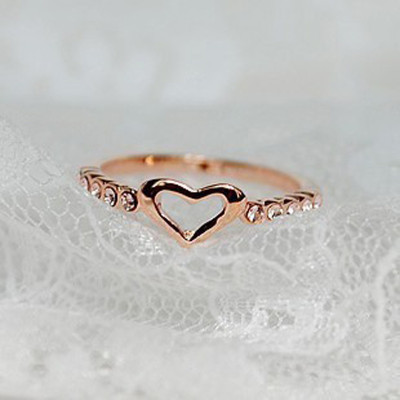 [Free Shipping]M40120 2012 new Korean simple fresh love diamond rings ring jewelry wholesale 2g