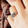 [Free Shipping]M40214 new 2012 European and American retro personality and temperament roses Ms. Ring influx of people tail ring 4g