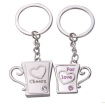 Factory direct creative gift Cheers for love lovers Keychain Key Chain