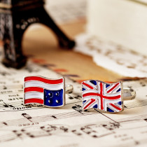 [Free Shipping]M40114 European and American jewelry fashion Torx Ring Stars and Stripes flag female Ring Ring
