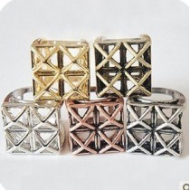 [Free Shipping]M40259 European and American jewelry retro fashion new the big punk hollow ring female 7g