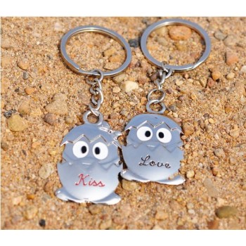 Free Shipping Lovely strange wholesale creative business gift LOVE KISS lovers Keychain Key Ring