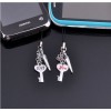 Free Shipping Mobile phone pendant LOVE YOU key chain lovers mobile phone chain creative Valentine's Day gift  fashion