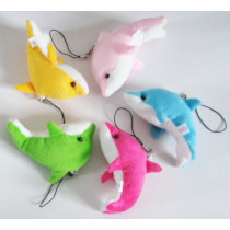 Free Shipping Plush Toy Dolphin  Small Pendant Mobile Phone Chain Wholesale