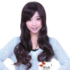 Fashion Long Dark Brown Curly Synthetic Hair Wigs
