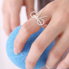 [Free Shipping]M40026 new hot 2012 Korean jewelry cute super hot models simple openwork bow ring 5g