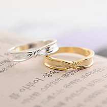 [Free Shipping]M40235 2012 Korean jewelry new personalized simple irregular bow ring ring women 3g