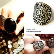 [Free Shipping]M40193 jewelry wholesale European and American retro ring retro carved Earl-Ring Ring 13g