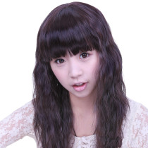 Girls Scroll Fluffy Non-mainstream Long Curly Wig