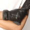 2012 New Rib Knit Men's Leather Gloves
