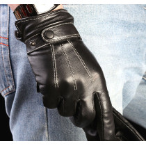 2012 New Men's Warm Winter Leather Sheepskin Gloves