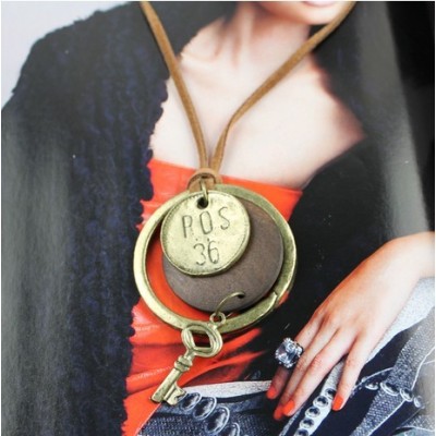 Free shipping  Fashion gifts of Japan and Korea fashion retro sweater chain necklace gift