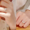 [Free Shipping]M40136 2012 new Korean jewelry wholesale ring retro shiny peach heart full of diamond rings female