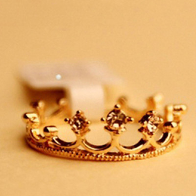 [Free Shipping]2012 new 3g small LORI M40129 choke a small pepper flash diamond crown ring ring women