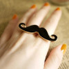 [Free Shipping]M40027 Korean foreign trade jewelry Avanti beard modeling double retro ring opening 9g