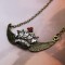 Free shipping  Korean fashion European retro super beautiful angel wings Necklace / sweater chain
