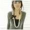 Free shipping ClimaCool multilayer pearl bowknot sweater chain Female Long Necklace