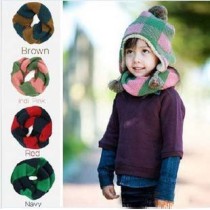 New England Style Warm Winter Wool Children Or Baby Apell Color Scarf
