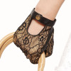 The Hot sale Ms. 2012 new leather gloves / sheep + lace / super fashion