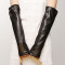 Hot sale 2012 new long section fingerless leather gloves