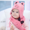 The New Frog Shape Baby Warm Autumn And Winter Hat And Scarf