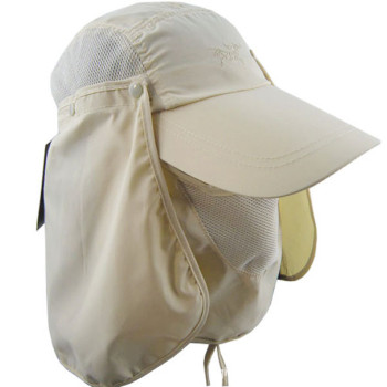 360-degree sun protection outdoor hats wholesale with shawl guard neck jungle hat
