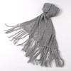 New Winter Hollow Fringed Hand-woven Pastoral Style  Long Shawl Scarf Female
