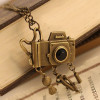 [Free Shipping]HL21007 retro elements of European and American foreign trade camera sweater chain long necklace 24g