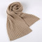 Wholesale New Winter Korean Version Of The Plain Cotton Hand- Knitted Warm Striped Long Scarf